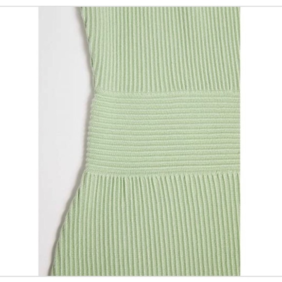 GUESS Eco Janice mint green sweater knit sleeveless halter Dress size medium new - Picture 6 of 7